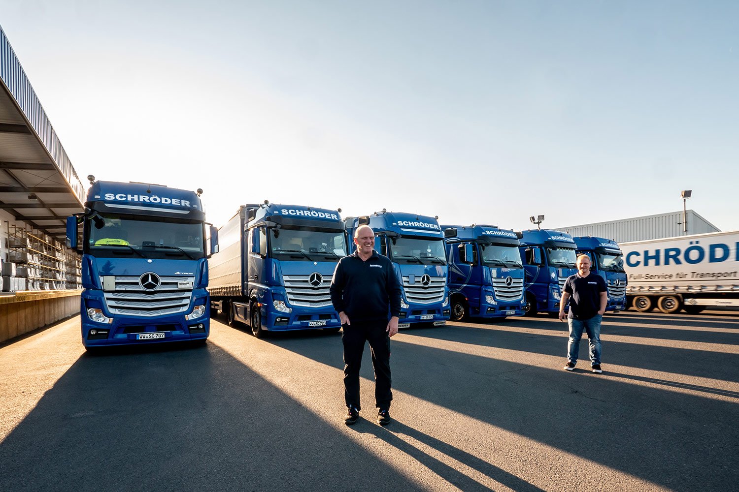 Fuhrpark der Spedition Schröder